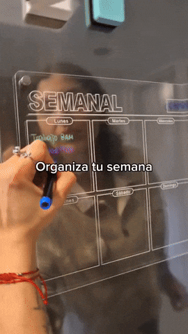 WeekPlan® Organizador Semanal Magnético para Nevera