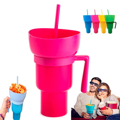 SNACKCUP® Vaso Portátil para Aperitivos y Bebidas