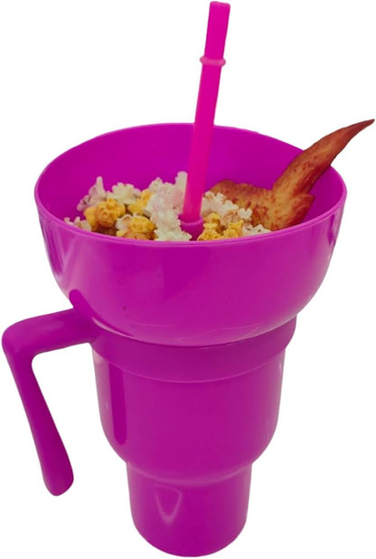 SNACKCUP® Vaso Portátil para Aperitivos y Bebidas