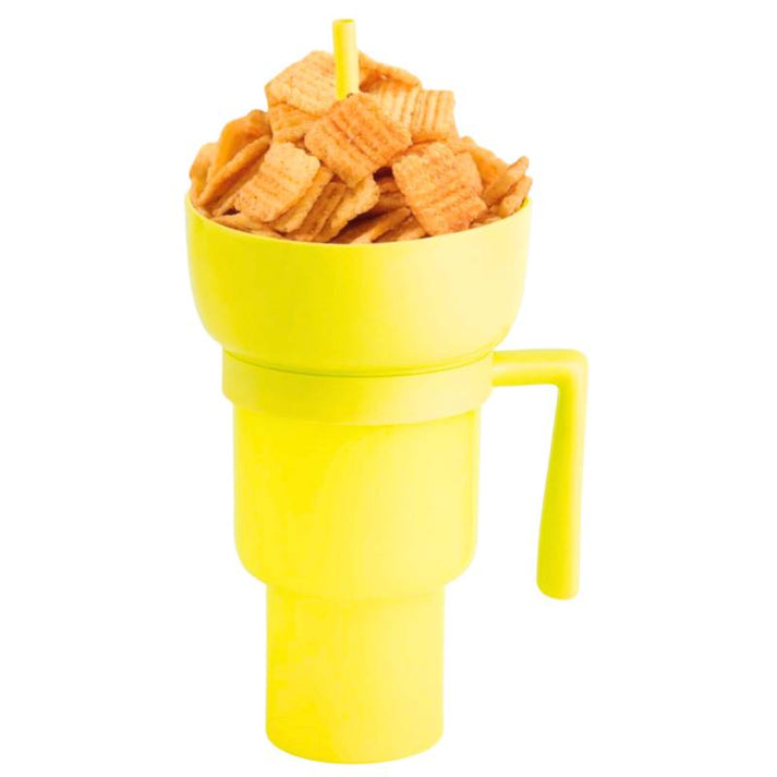 SNACKCUP® Vaso Portátil para Aperitivos y Bebidas