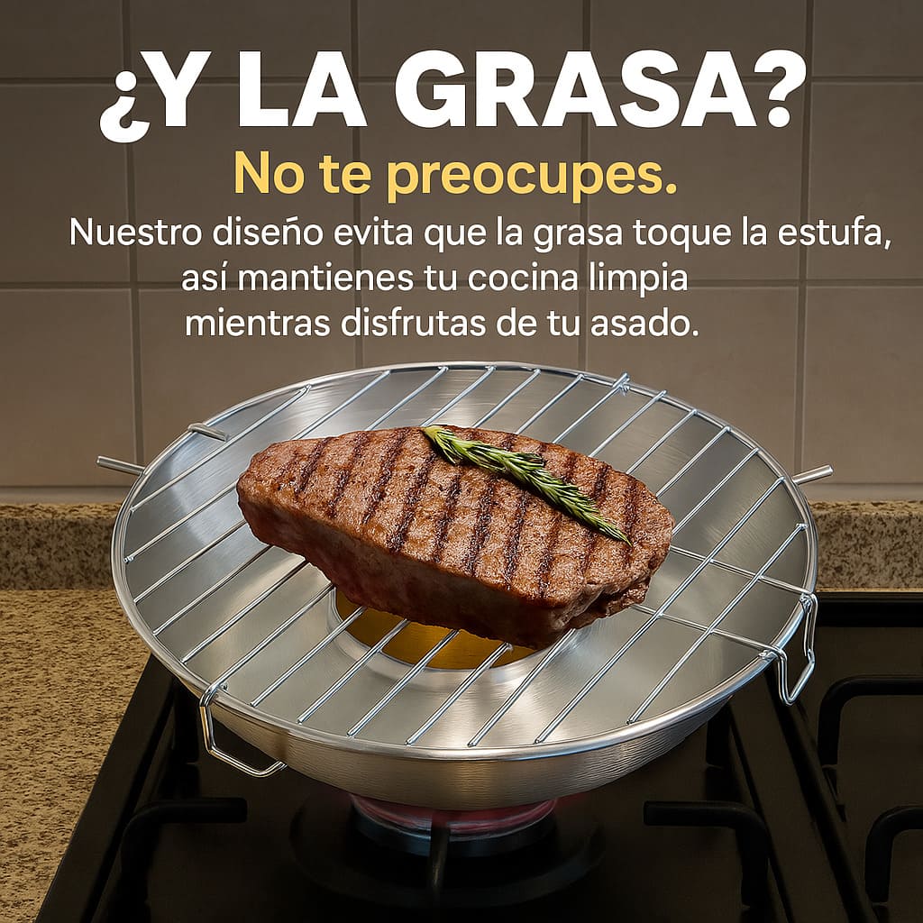 Fugitivo® | Asador Portatil para Estufa