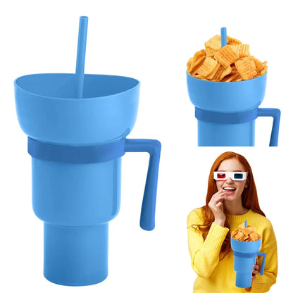 SNACKCUP® Vaso Portátil para Aperitivos y Bebidas