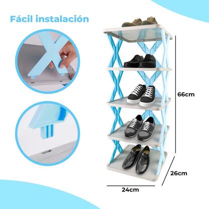 FlexPro® Zapatero plegable-5 pisos